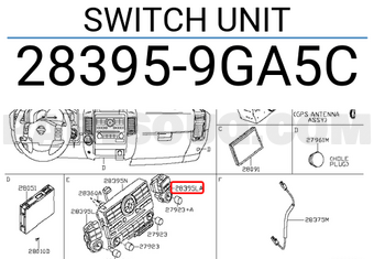 Nissan 283959GA5C SWITCH UNIT