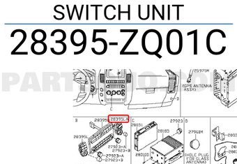 Nissan 28395ZQ01C SWITCH UNIT