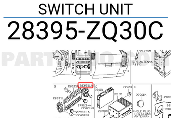 Nissan 28395ZQ30C SWITCH UNIT