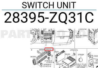 Nissan 28395ZQ31C SWITCH UNIT