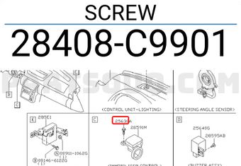 Nissan 28408C9901 SCREW
