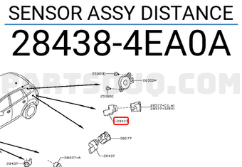 Nissan 284384EA0A SENSOR ASSY DISTANCE