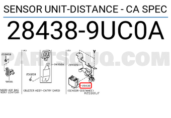 Nissan 284389UC0A SENSOR UNIT-DISTANCE - CA SPEC