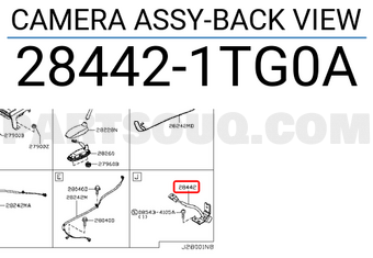 Nissan 284421TG0A CAMERA ASSY-BACK VIEW