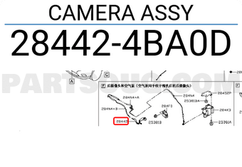Nissan 284424BA0D CAMERA ASSY