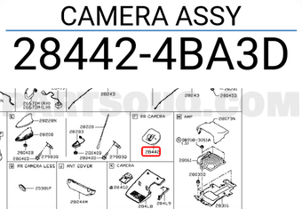 Nissan 284424BA3D CAMERA ASSY