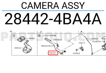 Nissan 284424BA4A CAMERA ASSY