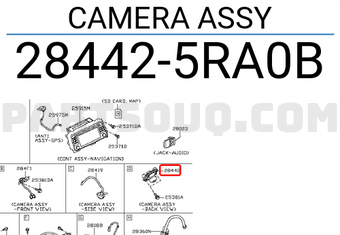 Nissan 284425RA0B CAMERA ASSY