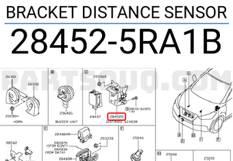 Nissan 284525RA1B BRACKET DISTANCE SENSOR