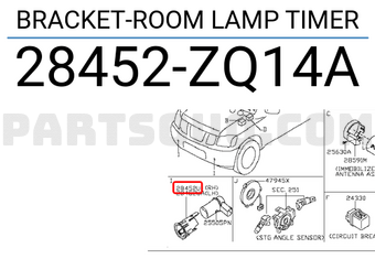 Nissan 28452ZQ14A BRACKET-ROOM LAMP TIMER