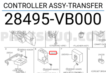 CONTROLLER ASSY-TRANSFER 28495VB002 | Nissan Parts | PartSouq CONTROLLER ASSY-TRANSFER 28495VB002 | Nissan Parts | PartSouq