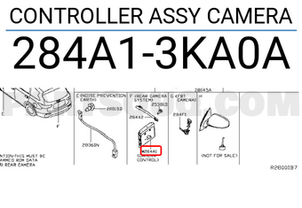 Nissan 284A13KA0A CONTROLLER ASSY CAMERA
