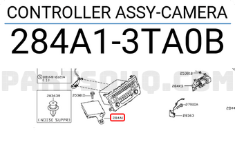 Nissan 284A13TA0B CONTROLLER ASSY-CAMERA