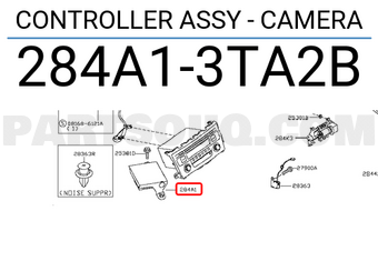 Nissan 284A13TA2B CONTROLLER ASSY - CAMERA