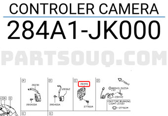 Nissan 284A1JK000 CONTROLER CAMERA