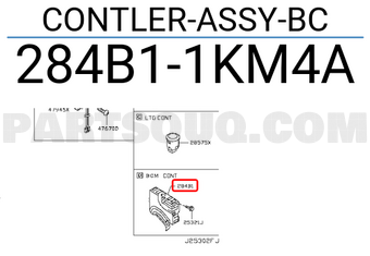 Nissan 284B11KM4A CONTLER-ASSY-BC