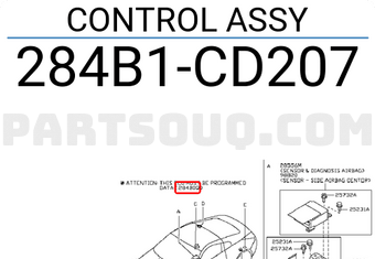 Nissan 284B1CD207 CONTROL ASSY