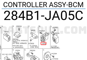 Nissan 284B1JA05C CONTROLLER ASSY-BCM