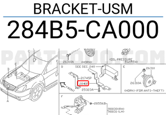 Nissan 284B5CA000 BRACKET-USM