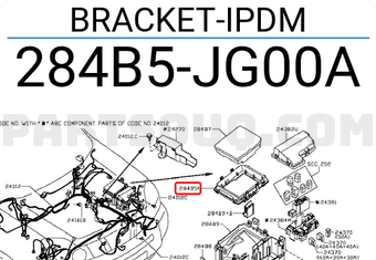 Nissan 284B5JG00A BRACKET-IPDM