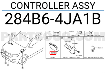 Nissan 284B64JA1B CONTROLLER ASSY