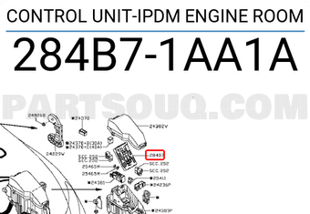 Nissan 284B71AA1A CONTROL UNIT-IPDM ENGINE ROOM
