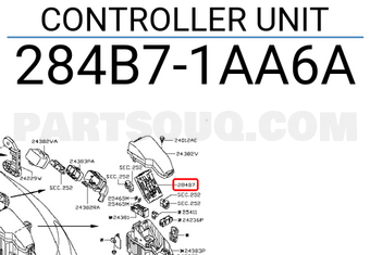 Nissan 284B71AA6A CONTROLLER UNIT