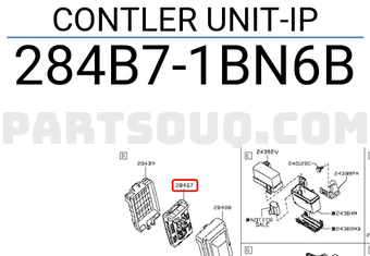 Nissan 284B71BN6B CONTLER UNIT-IP