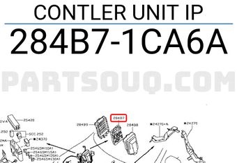 Nissan 284B71CA6A CONTLER UNIT IP