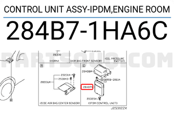 Nissan 284B71HA6C CONTROL UNIT ASSY-IPDM,ENGINE ROOM