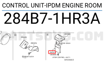 Nissan 284B71HR3A CONTROL UNIT-IPDM ENGINE ROOM