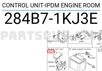 Nissan 284B71KJ3E CONTROL UNIT-IPDM ENGINE ROOM
