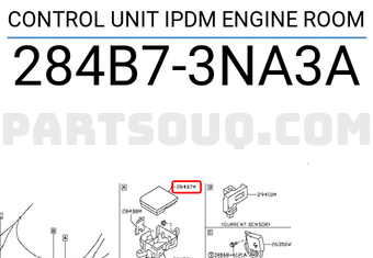 Nissan 284B73NA3A CONTROL UNIT IPDM ENGINE ROOM