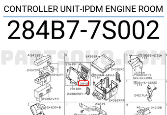 Nissan 284B77S002 CONTROLLER UNIT-IPDM ENGINE ROOM