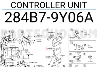Nissan 284B79Y06A CONTROLLER UNIT