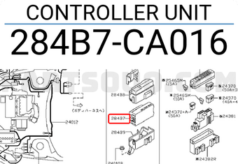 Nissan 284B7CA016 CONTROLLER UNIT