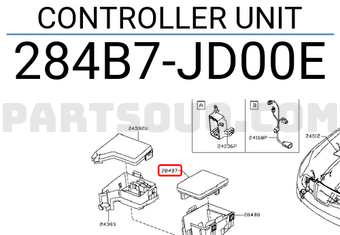 Nissan 284B7JD00E CONTROLLER UNIT