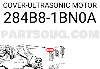 Nissan 284B81BN0A COVER-ULTRASONIC MOTOR