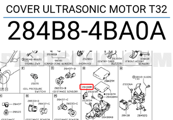 Nissan 284B84BA0A COVER ULTRASONIC MOTOR T32