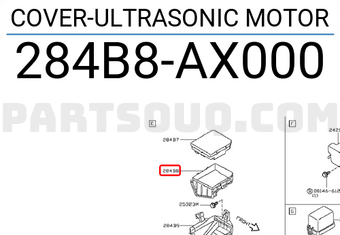 Nissan 284B8AX000 COVER-ULTRASONIC MOTOR