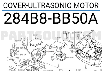 Nissan 284B8BB50A COVER-ULTRASONIC MOTOR