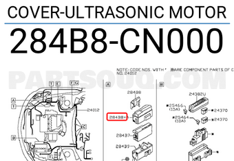 Nissan 284B8CN000 COVER-ULTRASONIC MOTOR