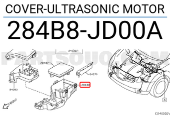 Nissan 284B8JD00A COVER-ULTRASONIC MOTOR