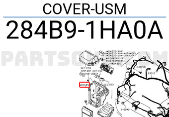 Nissan 284B91HA0A COVER-USM
