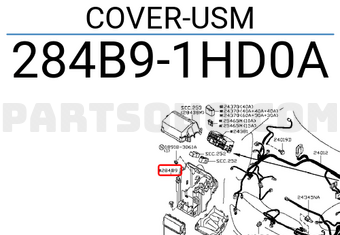 Nissan 284B91HD0A COVER-USM