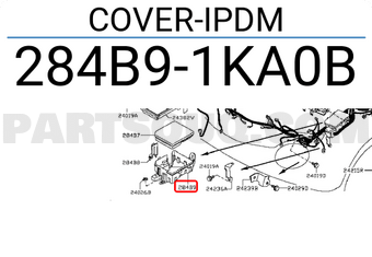 Nissan 284B91KA0B COVER-IPDM