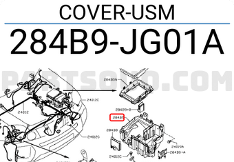 Nissan 284B9JG01A COVER-USM