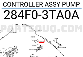 Nissan 284F03TA0A CONTROLLER ASSY PUMP