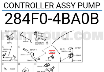 Nissan 284F04BA0B CONTROLLER ASSY PUMP