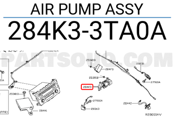 Nissan 284K33TA0A AIR PUMP ASSY